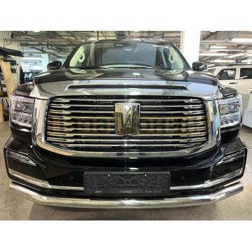 Защита переднего бампера d76 мм Папа Тюнинг для Tank 500 2023-