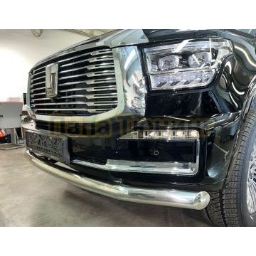 Защита переднего бампера d76 мм Папа Тюнинг для Tank 500 2023-