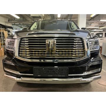 Защита переднего бампера двойная d76/60 мм Папа Тюнинг для Tank 500 2023-