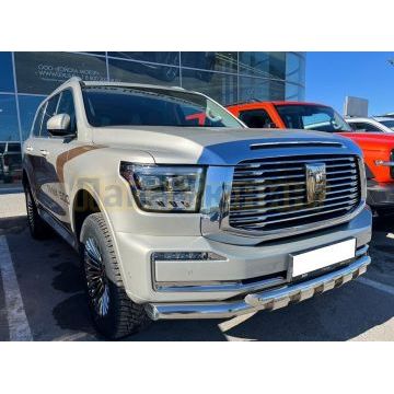 Защита переднего бампера двойная с перемычками d76/60 мм Папа Тюнинг для Tank 500 2023-