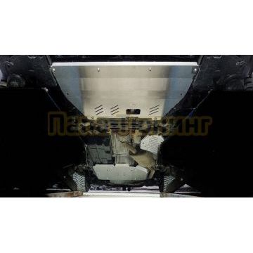 Защиты комплект (алюминий) 4мм (картер и кпп, топливопровода, бака, заднего редуктора) ТСС для GAC GS8 2023-/GAC GS8 Hybrid 2023-