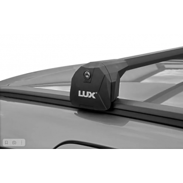 Багажная система БС6 LUX SCOUT черная на интегрированные рейлинги для Renault Talisman универсал 2020-