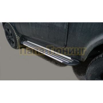 Пороги алюминиевые "Slim Line Silver" 1270 мм ТСС для Lada Niva Legend 2023- Пороги алюминиевые "Slim Line Silver" 1270 мм ТСС для Lada Niva Legend 2023-