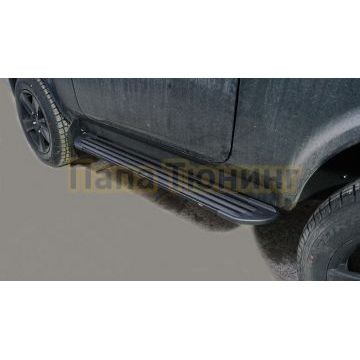 Пороги алюминиевые "Slim Line Black" 1270 мм ТСС для Lada Niva Legend 2023- Пороги алюминиевые "Slim Line Black" 1270 мм ТСС для Lada Niva Legend 2023-