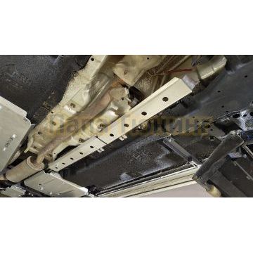 Защита трубопровода (алюминий) 2мм 2 шт ТСС для Nissan X-Trail (T33) 2024-