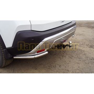 Защита задняя (уголки) 42,4 мм ТСС для Nissan X-Trail (T33) 2024-