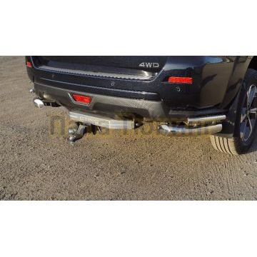 Защита задняя (уголки) 76,1/42,4 мм ТСС для Oting ПАЛАDИН 2024-