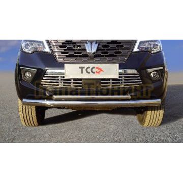 Защита передняя нижняя (двойная) 76,1/ 42,4 мм ТСС для Oting ПАЛАDИН 2024-