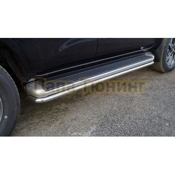 Защита порогов 42,4 мм ТСС для Oting ПАЛАDИН 2024-