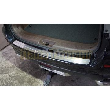 Накладка на задний бампер (лист шлифованный надпись Oting) ТСС для Oting ПАЛАDИН 2024-