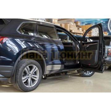 Пороги выдвижные электрические ОЕМ для Volkswagen Touareg II R Line (2011-2018)