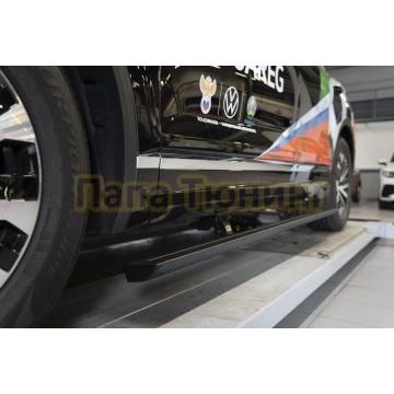 Пороги выдвижные электрические ОЕМ для Volkswagen Touareg II R Line (2011-2018)