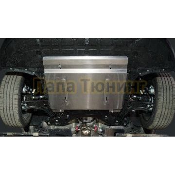 Защита картера и КПП (алюминий) 4мм ТСС для Geely Emgrand 2024-