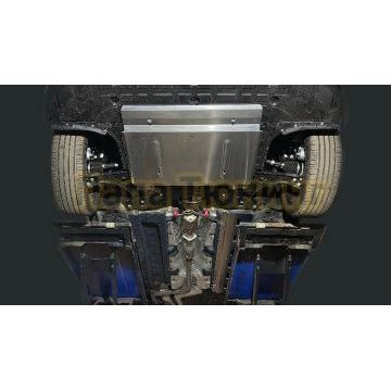 Защиты комплект (алюминий) 4мм  (картер, кпп, топливопровод) ТСС для Geely Emgrand 2024-