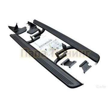 Пороги ОЕМ cтиль (c брызговиком) для Land Rover Range Rover III 2002-2012 Пороги ОЕМ cтиль (c брызговиком) для Land Rover Range Rover III 2002-2012