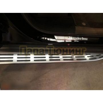 Пороги ОЕМ для Mercedes-Benz GLS-klasse I (X167) 2019-