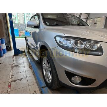 Пороги алюминиевые Rival Start для Hyundai Santa Fe 2006-2012