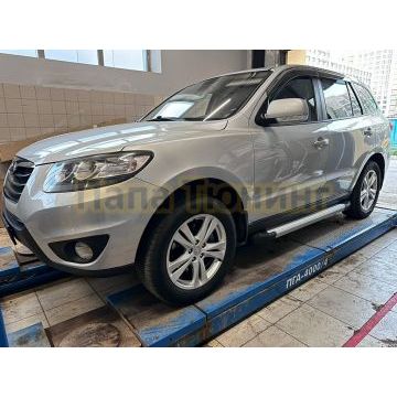 Пороги алюминиевые Rival Start для Hyundai Santa Fe 2006-2012
