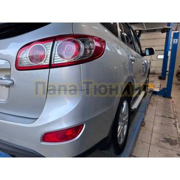 Пороги алюминиевые Rival Start для Hyundai Santa Fe 2006-2012