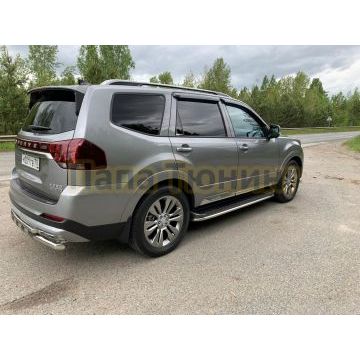 Защита порогов 42,4 мм ТСС для Kia Mohave 2020-