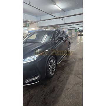 Пороги алюминиевые Rival Premium для Lexus RX 200t/350 2015-
