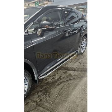 Пороги алюминиевые Rival Premium для Lexus RX 200t/350 2015-