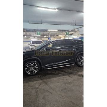 Пороги алюминиевые Rival Premium для Lexus RX 200t/350 2015-