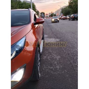 Пороги алюминиевые Rival Start для Hyundai ix35/Kia Sportage 2010-2015