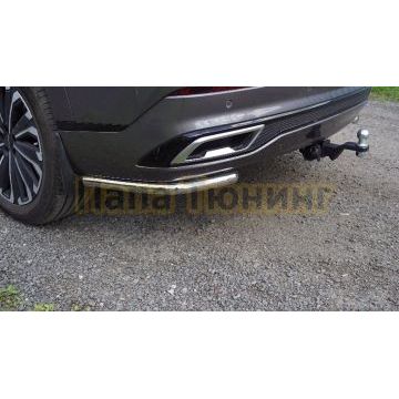 Защита задняя (уголки) 42,4 мм ТСС для Jaecoo J8 2024-