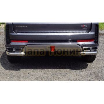 Защита задняя (уголки) 60,3 мм ТСС для Changan CS95 2024-