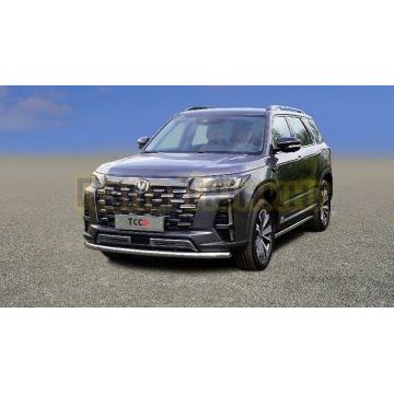 Защита передняя нижняя 60,3 мм (кронштейны из AISI 304) ТСС для Changan CS95 2024-