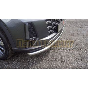 Защита передняя нижняя 60,3 мм (кронштейны из AISI 304) ТСС для Changan CS95 2024-