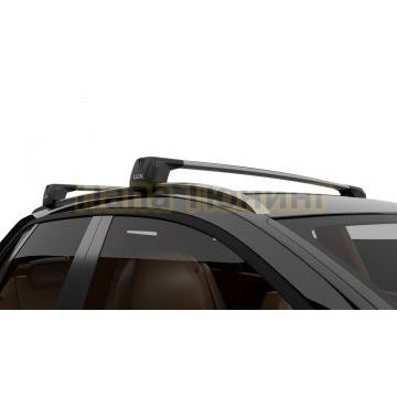 Багажник на крышу автомобиля LUX SCOUT-2 серый для Chery Tiggo 7 I 2016-2020 на интегрированные рейлинги