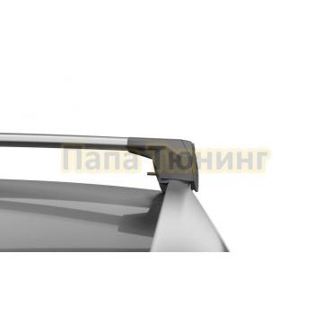 Багажник на крышу автомобиля LUX SCOUT-2 серый для Chery Tiggo 7 I 2016-2020 на интегрированные рейлинги