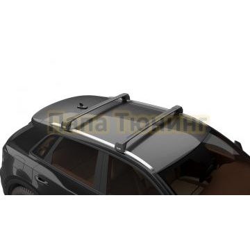 Багажник на крышу автомобиля LUX SCOUT-2 черный для Chery Tiggo 7 I 2016-2020 на интегрированные рейлинги