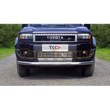 Защита передняя нижняя (с ДХО) d76,1 мм ТСС для Toyota Land Cruiser 250 Prado 2024- Защита передняя нижняя (с ДХО) d76,1 мм ТСС для Toyota Land Cruiser 250 Prado 2024-