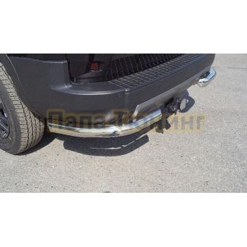 Защита задняя (уголки) d76,1 мм ТСС для Toyota Land Cruiser 250 Prado 2024-