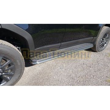 Защита порогов d42,4 мм ТСС для Toyota Land Cruiser 250 Prado 2024- Защита порогов d42,4 мм ТСС для Toyota Land Cruiser 250 Prado 2024-