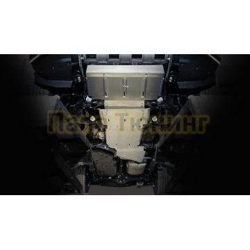 Защиты комплект (алюминий) 4мм (радиаторов, переднего моста, акпп, раздаточной коробки) ТСС для Toyota Land Cruiser 250 Prado 2024-