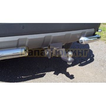 Фаркоп (оцинкованный, шар E нерж.) ТСС для Toyota Land Cruiser 250 Prado 2024- (все модиф)