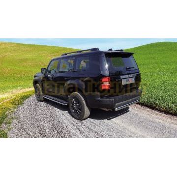 Защита задняя (центральная) d75х42 мм ТСС для Toyota Land Cruiser 250 Prado 2024-