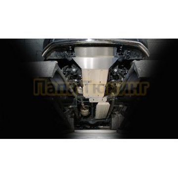 Защиты комплект (алюминий) 4мм (картера, переднего моста, АКПП, раздаточной коробки, бака) ТСС для JAC T9 2023-