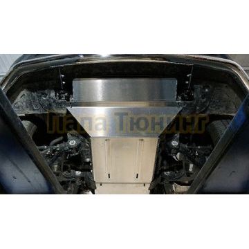 Защита картера и переднего моста (алюминий) 4мм ТСС для JAC T9 2023-