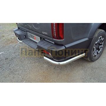 Защита задняя (уголки) d76,1 мм ТСС для JAC T9 2023-