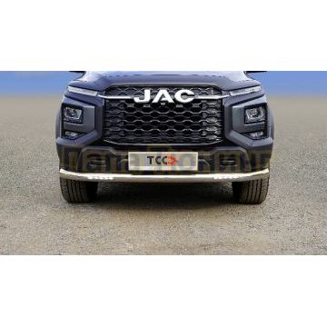 Защита передняя нижняя (с ДХО) d76,1 мм ТСС для JAC T9 2023-