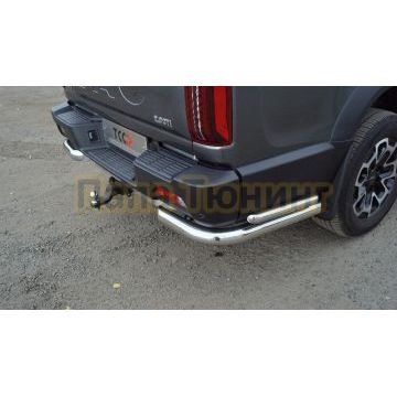 Защита задняя (уголки двойные) d76,1/42,4 мм ТСС для JAC T9 2023-