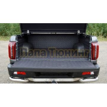 Защитный алюминиевый вкладыш в кузов автомобиля (комплект Black) ТСС для JAC T9 2023-