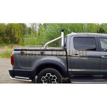 Защита кузова (для крышки) d76,1 мм со светодиодной фарой ТСС для JAC T9 2023-