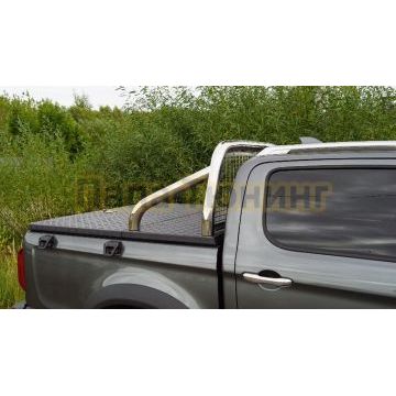 Защита кузова и заднего стекла (для крышки без надписи) d76,1 мм ТСС для JAC T9 2023- Защита кузова и заднего стекла (для крышки без надписи) d76,1 мм ТСС для JAC T9 2023-