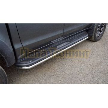 Защита порогов d42,4 мм ТСС для JAC T9 2023- Защита порогов d42,4 мм ТСС для JAC T9 2023-